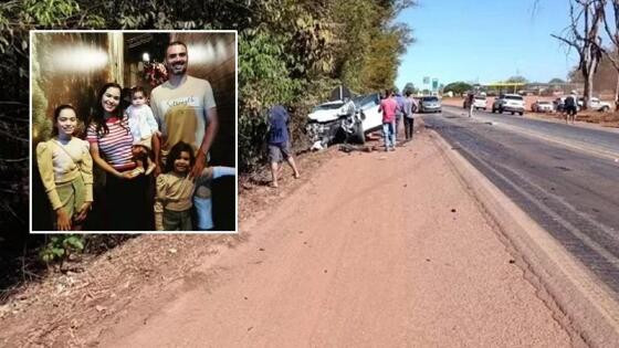 Mãe, pai, avó e 3 irmãos morrem em grave acidente em TO; filha de 2 anos é única sobrevivente.