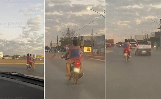 motociclista sem capacete NM
