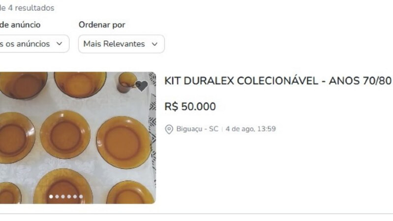 louças anos 80