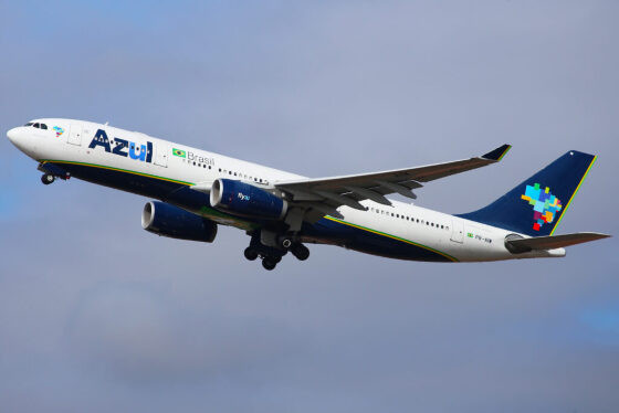 Avião azul